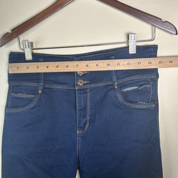 Push Up Stretch flared Leg Womens Jeans Colombian Reduce Abdomen Butt Lifting - Picture 7 of 12